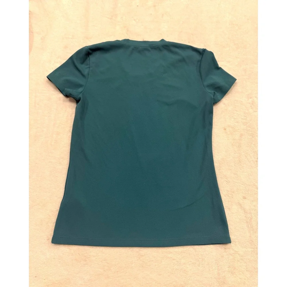 The North Face Womens Teal Blue Short Sleeve Active Training Tee Shirt S